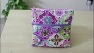 Easy Double Zippered Pouch DIY [upl. by Rebmac584]