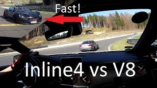 A 45 AMG  Salzburgring 09042017 Chasing BMW M3 E92 w fast Opel Speedster [upl. by Duwalt126]