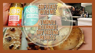 Alternate day fasting 1 month results  adf results  adf feast day  what I eat in a day adf [upl. by Merrilee]