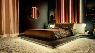 My Modern Minimalist Tech Bedroom Tour  Dark Mode [upl. by Behre]