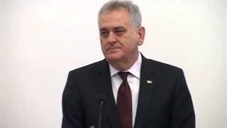 Tomislav Nikolic ispravlja prevodioca na engleskom [upl. by Eniarda32]