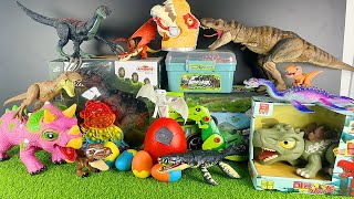 Jurassic World Unboxing Review Giant Triceratops Zuru Smashers Egg Trex Therizinosaurus Kronosaurus [upl. by Siblee]