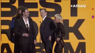 Amyl and The Sniffers win Best Rock Album  2022 ARIA Awards [upl. by Shimkus]