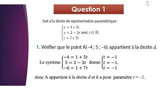 Exercice de géométrie analytique de lespace 1 [upl. by Editha]