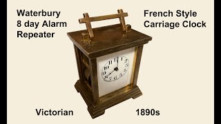 1891 Waterbury Repeater Alarm Clock for Richard from North Dakota 104 [upl. by Llesram]