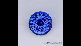 437ct LAB Cornflower Blue Sapphire  Pulled Czochralski [upl. by Airotcivairam]