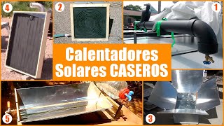 🌤️​​ TOP 5 Calentadores Solares Caseros que TÚ MISMO puedes construir paso a paso  Bricologia [upl. by Eerahc]