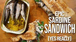 Best Sardine Sandwich Recipe  SAM THE COOKING GUY [upl. by Ardme]