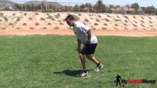 Wide Receiver Training Proper Stance [upl. by Enimassej]