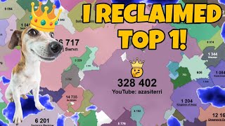 I got top 1 again heres how I did it  Territorial IO strategy [upl. by Aerdnahc]