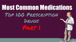 Top 100 Prescription Drugs  The Most Common Medications To Know Brand and Generic Part 1 [upl. by Eldwon]