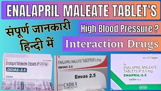 Enalapril tabletsEnalapril maleate tablets ip 25 mg uses Dosages interaction amp Side effects [upl. by Vitoria]