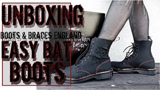 Bat Boots UNBOXING  TRY ON feat Wonderland13 I BootsampBraces England I Mademoiselle Tineoidea [upl. by Anaerb]