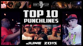 Top 10 Rap Battle Punchlines June 2015  Funny Compilation [upl. by Menendez]