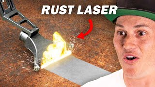 WE TEST 1 Rust Removal vs 50000 Rust Laser [upl. by Binetta]