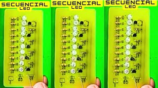 🔴LEDs ¡Haz tu propio circuito secuencial [upl. by Ylam113]