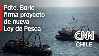 Transparencia y equidad de cuotas pesqueras Pdte Boric presenta proyecto de nueva Ley de Pesca [upl. by Macnair808]