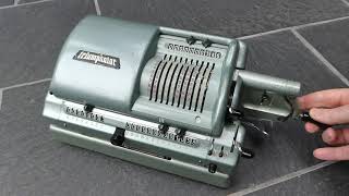 The Triumphator CRN2 pinwheel mechanical calculator [upl. by Aicilat513]