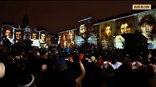 Fête des Lumières 2022  Place des Terreaux  Hôtel de ville  8 Décembre 2022  Blog In Lyon [upl. by Jaye]