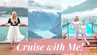 Norwegian Fjords Family Cruise Vlog Ship Tour amp Waterfalls in Hellesylt PampO Cruises Iona  ad [upl. by Hsaka]