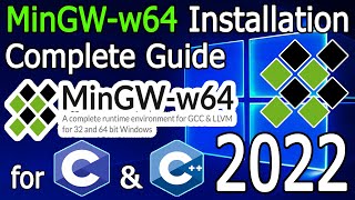 How to install MinGW w64 on Windows 1011 2022 Update MinGW GNU Compiler for C amp C Programming [upl. by Holzman]