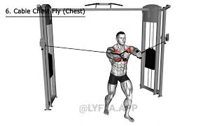 Chest Shoulders And Triceps Gym Workout Exercises [upl. by Ateloj]