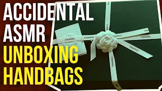 Unintentional ASMR  A Soft Spoken Lady Unboxing Designer Handbags Edited To Help You Sleep Fast [upl. by Mcdade]