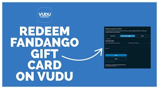 How To Use amp Redeem Fandango Gift Card on Vudu 2022 [upl. by Auohp]