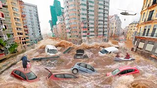 Spain is Underwater AGAIN Heavy Flooding in Murcia and Valencia Evacuation of the population [upl. by Esimorp]