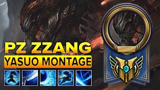 Pz ZZang Yasuo Montage 2023  KR Challenger Yasuo Main [upl. by Scoter19]