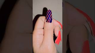 Strapping tape nail art design ❤️✨️💅 [upl. by Luht604]