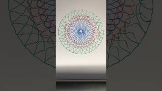 Satisfying Geometric shapes  Simple Spirograph design shorts trending [upl. by Ilyah]