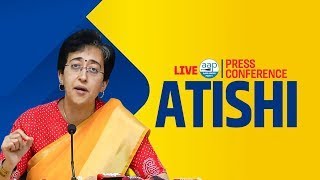 LIVE Aam Aadmi Party leader Atishi Marlena Addresses Press Conference  Delhi  Union Budget 2024 [upl. by Birecree]