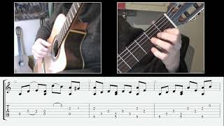 Libertango part 1  Astor Piazzolla with tabs and slices [upl. by Paulsen]