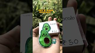 Lets make paper avocado 🥑 avocado craft shorts love art [upl. by Anivad]