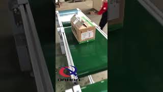 Small conveyor belt for boxed goods [upl. by Casaleggio]