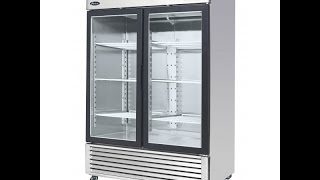 Atosa MCF8707 Glass Door Refrigerator Restaurant Equipment [upl. by Blayze]