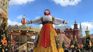 The Moscow Maslenitsa festival 2019 [upl. by Neivad]