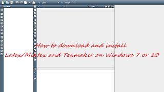 HOW TO DOWNLOAD AND INSTALL LATEXMIKTEX AND TEXMAKER ON WINDOWS 7 OR 10 [upl. by Knitter501]