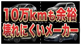 壊れにくい自動車メーカーランキングトップ10 [upl. by Archle]