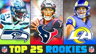 NFL Rookie Rankings  The Top 25 NFL Rookies of 2023 [upl. by Silma]