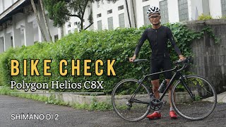 Bike Check Polygon Helios C8X 2015  Shimano DI 2 SUBTITLED [upl. by Annmarie]