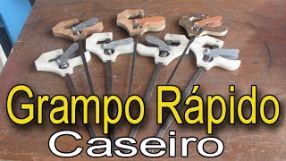 Como fazer um Grampo de aperto Rápido caseirohow to make quick clamp как сделать быстрый зажим [upl. by Spalla]