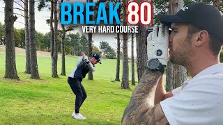 BREAK 80 at a VERY HARD COURSE  WHAT CAN I SHOOT [upl. by Alegnat127]