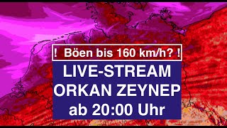 LIVESTREAM ORKAN ZEYNEP  Wo gibt es schweren Orkan Aktuellste Wettermodelle [upl. by Yesrod]