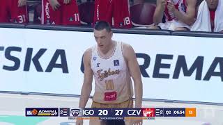 AdmiralBet ABALiga 202324 highlights Round 1 Igokea mtel  Crvena zvezda Meridianbet 30923 [upl. by Brenton862]