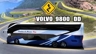 BUS en Ruta EXTREMA con un Volvo 9800 DD Omnibus de México American Truck Simulator [upl. by Eleumas783]