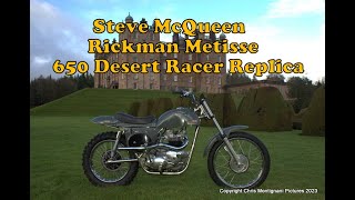 Steve McQueen Rickman Metisse MK3 650 Triumph Replica [upl. by Pantin]