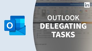 Outlook Tutorial  Delegating tasks [upl. by Aiker631]