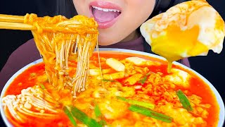 ASMR CHEESY SPICY NOODLES amp SOFT BOIL EGGS EATING SOUNDS ASMR Phan [upl. by Saraiya]